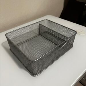 Bandeja Organizadora de Malla Metálica - Color Gris Oscuro / Gunmetal