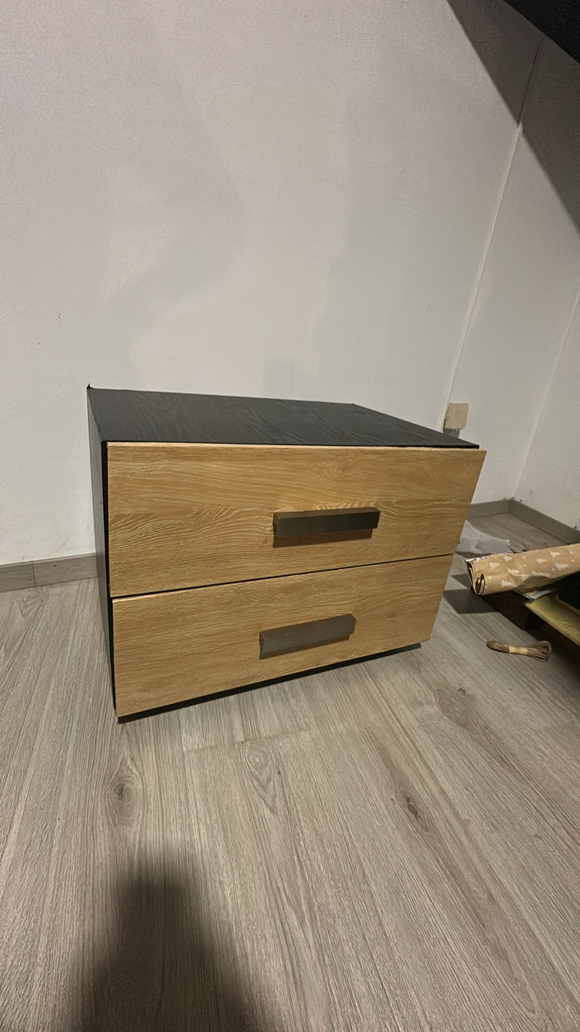 Juego Completo de Muebles para Recámara (5 Pzas) - Negro/Madera y chocolate - Image 3